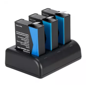 Newell Triple-Channel Charger SDC-USB-C un 3 BCX-204 baterijas DJI Osmo Action