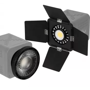 Newell Mini Bowens Barn Doors un Fokusējošā Lēca Komplekts Tara LED Lampai