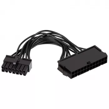 Akyga AK-CA-77 barošanas adaptera kabelis ATX 24 kontaktu (ligzda) uz Lenovo 14 kontaktu (spraudnis), 10 cm