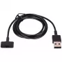 Akyga AK-SW-23 magnētisks USB uzlādes kabelis Fitbit Ionic, 1 m, melns