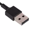 Akyga AK-SW-23 magnētisks USB uzlādes kabelis Fitbit Ionic, 1 m, melns