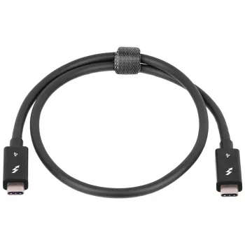 Akyga AK-USB-33 USB-C – USB-C Thunderbolt kabelis, 40 Gbps, 100 W, 0,5 m, melns