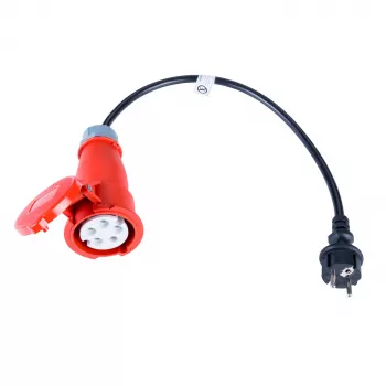 Akyga AK-SC-E06 elektroauto lādētāja adapteris CEE 5 kontaktu 16 A – CEE 7/7, 0,5 m
