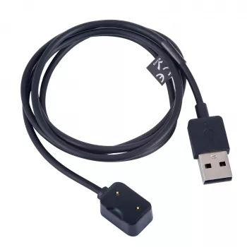 Akyga AK-SW-30 magnētiskais uzlādes kabelis Amazfit Cor A1702, USB-A, 1 m, melns