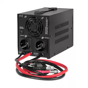 Rebel POWER-500-LFP4 Pure Sine Wave Inverters ar uzlādes funkciju 12V 230V 500VA/300W