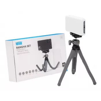 Newell Rangha Set LED RGB-W Panel Light ar difuzoru un statīvu