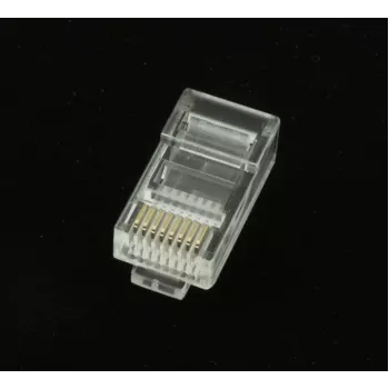 Gembird LC-8P8C-001/50 RJ45 Cat5e savienotājs 8P8C 30µ zeltījums 50 gab. caurspīdīgs