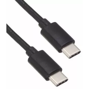Zebra USB-C to USB-C sakaru un uzlādes kabelis, 1m, 60W PD, melns