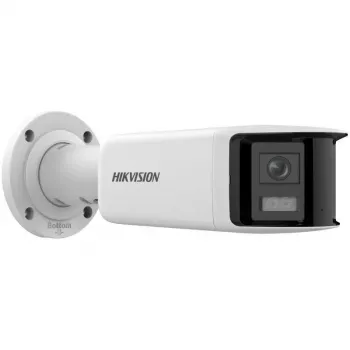 Hikvision DS-2CD2T47G2P-LSU/SL 4MP AcuSense āra bullet IP kamera ar 2,8mm objektīvu, balto gaismu, divvirzienu audio, strobe gaismu, PoE