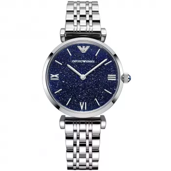 ARMANI Woman AR11091 Kvarca analogais pulkstenis 32mm Sudraba nerūsējošā tērauda sieta