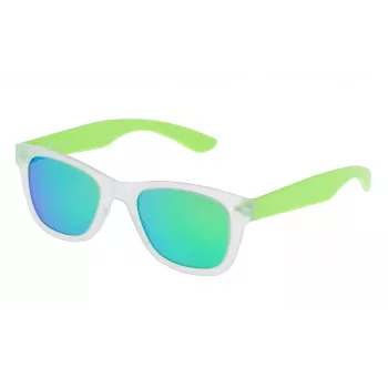 Police Childish SK03947Z69V Bērnu saulesbrilles - Melns acetāts, taisnstūris, 47mm