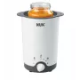 NUK Thermo 3-in-1 pudeļu un ēdiena sildītājs ar tvaika sildīšanu, balts/melns, 7,6 cm kamera