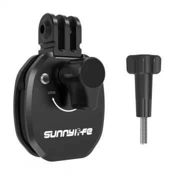SUNNYLIFE Motocikla ķiveres zoda stiprinājums action kamerām – Melns