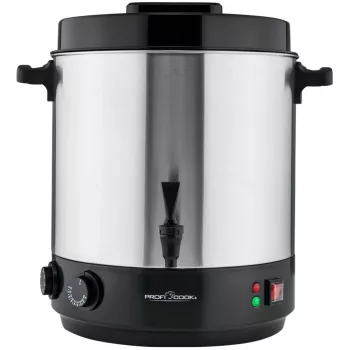 PROFI COOK Automātiskais konservētājs un karsto dzērienu dozators PC-EKA 1283, nerūsējošā tērauda korpuss, 32 litri, bezpakāpju temperatūras regulēšana - 1 gab. (501283)