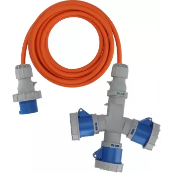 Brennenstuhl 1167670205 Pagarinātājs 2m H07RN-F 3G 2,5mm² 16A 230V IP44 Schuko Pelēks/Zils/Orangžs
