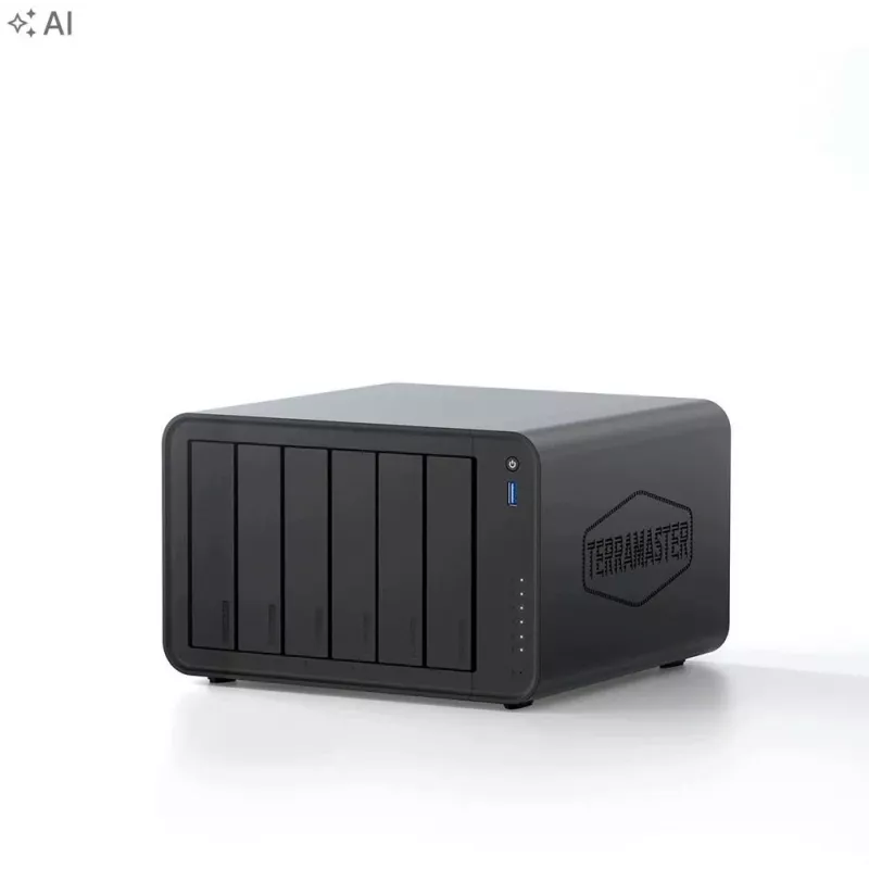 TerraMaster F6-425PRO NAS File Server, 6-Core, 8GB DDR5 RAM, Diskless
