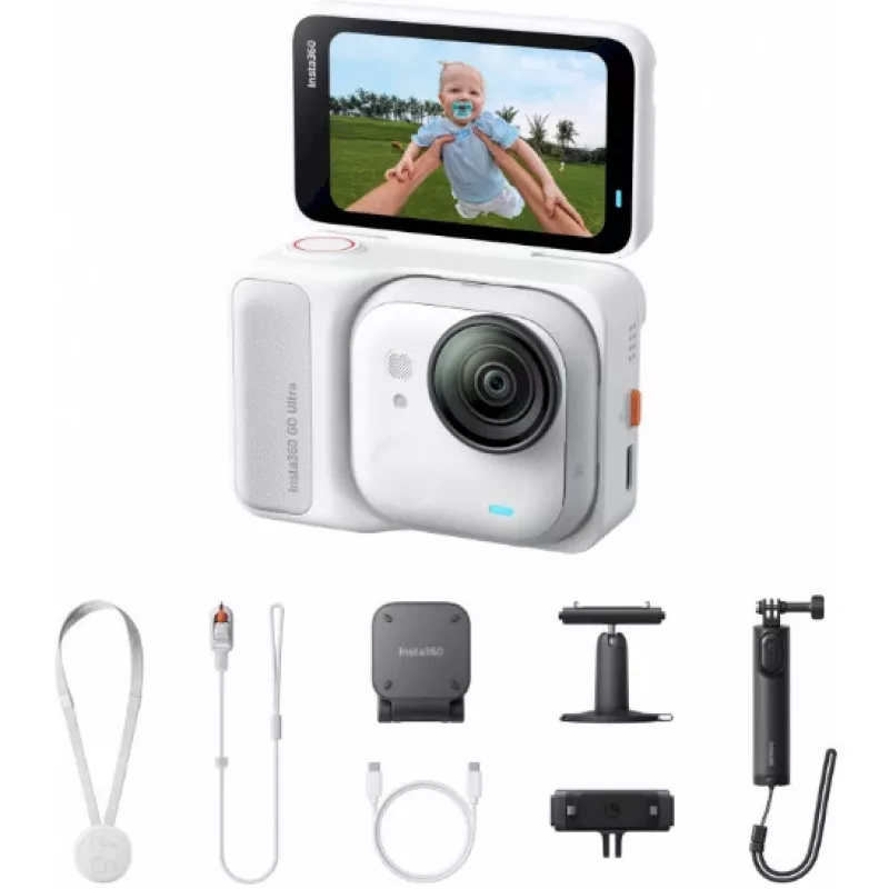 Insta360 GO Ultra Creator Bundle Action Camera 4K White