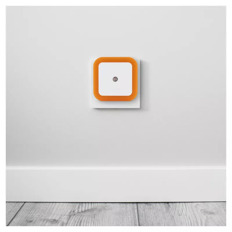ENTAC Night Light 0,5W Square Warm White Orange Dusk Sensor