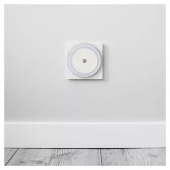ENTAC LED nakts gaisma 0.5W apaļa silta balta ar krēslas sensoru