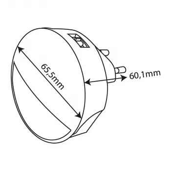 ENTAC Night Light 0.8W CDS Twilight Sensor (without PIR Sensor)