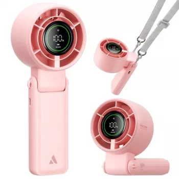 AEL Aecooly Halo 02 Pārnēsājamais Rokas Ventilators, Rozā