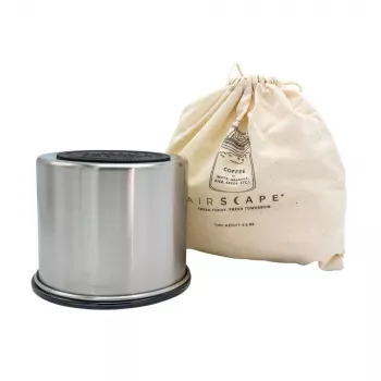 Airscape Stainless Steel Aroma Container Small, Brushed Silver