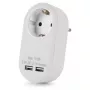 ENTAC sienas spraudnis ar 2x USB-A balts