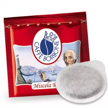 Caffè Borbone Miscela Rossa 44mm ESE kafijas kapsulas 50 iepakojums, 7.2 g katra
