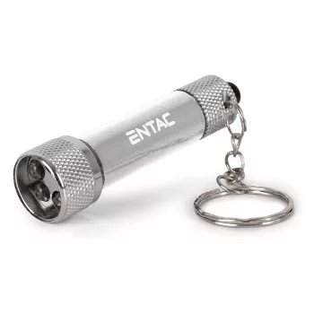 ENTAC 5 LED Keychain Flashlight Silver