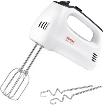 TEFAL HT3101 QuickMix rokas mikseris, 300 W, 5 ātrumi, Turbo, balts