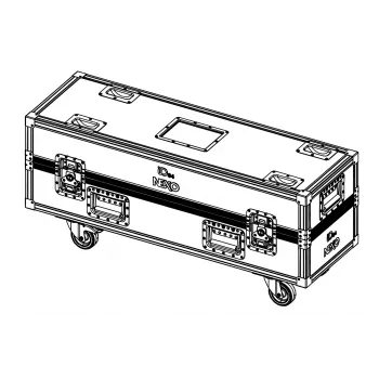 NEXO IDT-2CASE84 Flight Case ar Riteņiem 2x ID84 / ID84T Skaļruņiem