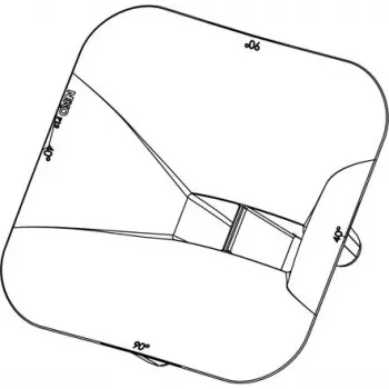 NEXO PNU-P12FLG9040-BK Skaņas izkliedes adapteris P12 skaļruņu sistēmai (90° x 40°) - Melns