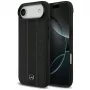 Mercedes-Benz Leather Laurel Leaves Stripes MagSafe apvalks iPhone Air, melns