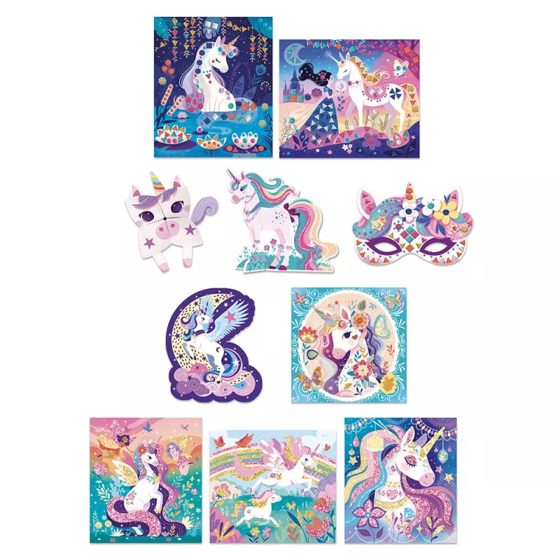 Janod Creative Craft Kit 10 Unicorn Decorations 5+