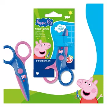 STAEDTLER Noris Junior Peppa Pig bērnu drošības šķēres 130 mm