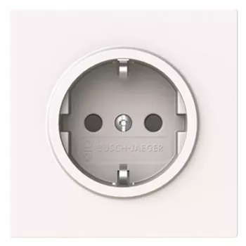 Busch-Jaeger SCHUKO Socket 20 EUCB-44G Safety+ Alpine White future® linear