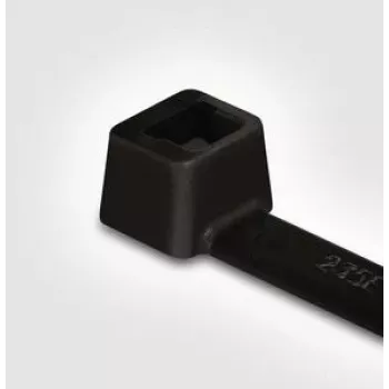 HellermannTyton T18L kabeļu saite, poliamīds 6.6, melna, 205 x 2.5 mm, 100 gab. (111-02110)
