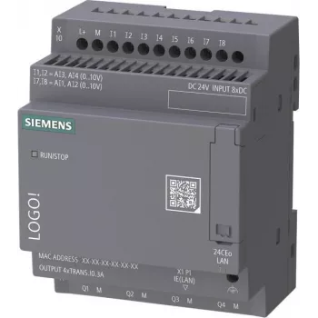 Siemens LOGO! 24 CEo Bāzes Modulis bez Displeja 24V DC