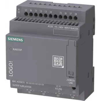 Siemens LOGO! 230 RCEo bāzes modulis bez displeja AC/DC 6ED1052-2FB08-0BA3