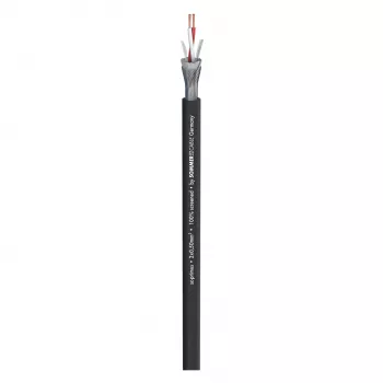Sommer Cable SC-Primus mikrofona kabelis, 2 x 0,50 mm², PVC Ø 6,7 mm, melnā krāsā, tiek pārdots metros (200-0151)