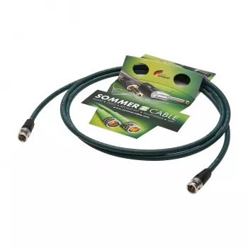 Sommer Cable SC-Vector PLUS 1.2/4.8 DZ UHD video savienojuma kabelis, BNC spraudnis – BNC spraudnis, NEUTRIK, zaļā krāsā, 50 m (DZGR-5000-GN-SW)