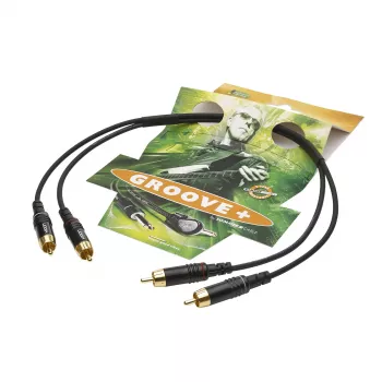 Sommer Cable SC-Onyx 2025 MKII stereo RCA kabelis, nesimetrisks, 2 x 1 x 0,25 mm², 2x RCA spraudņi – 2x RCA spraudņi, HICON, melnā krāsā, 5 m (ON81-0500-SW)