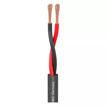 Sommer Cable Meridian Mobile SP215 Speaker Cable 2 x 1,5 mm² PVC Black (Meterware)