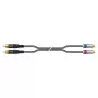 Sommer Cable SC-Onyx 2025 MKII stereo RCA kabelis, nesimetrisks, 2 x 1 x 0,25 mm², RCA – RCA, HICON, melnā krāsā, 5 m (ON8D-0500-SW)