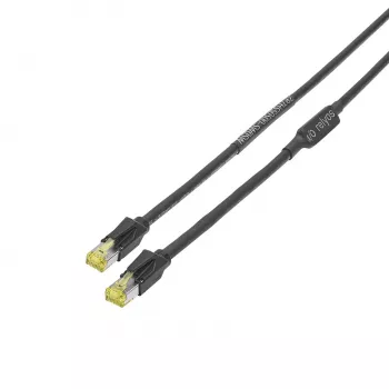 Sommer Cable SC-Mercator CAT.7 PUR tīkla kabelis, 8 x 0,14 mm², RJ45 – RJ45, HIROSE, melnā krāsā, 5 m (P7HS-0500-SW)