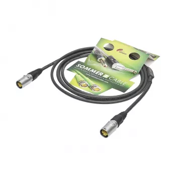 Sommer Cable SC-Mercator CAT.7 PUR tīkla kabelis, 8 x 0,14 mm², RJ45 – RJ45, NEUTRIK, melnā krāsā, 3 m (P7NE-0300-SW)