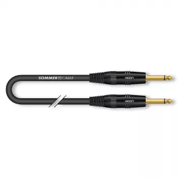 Instrumenta kabelis Sommer Cable SC-Spirit LLX 6.0m TS/TS Mono melns