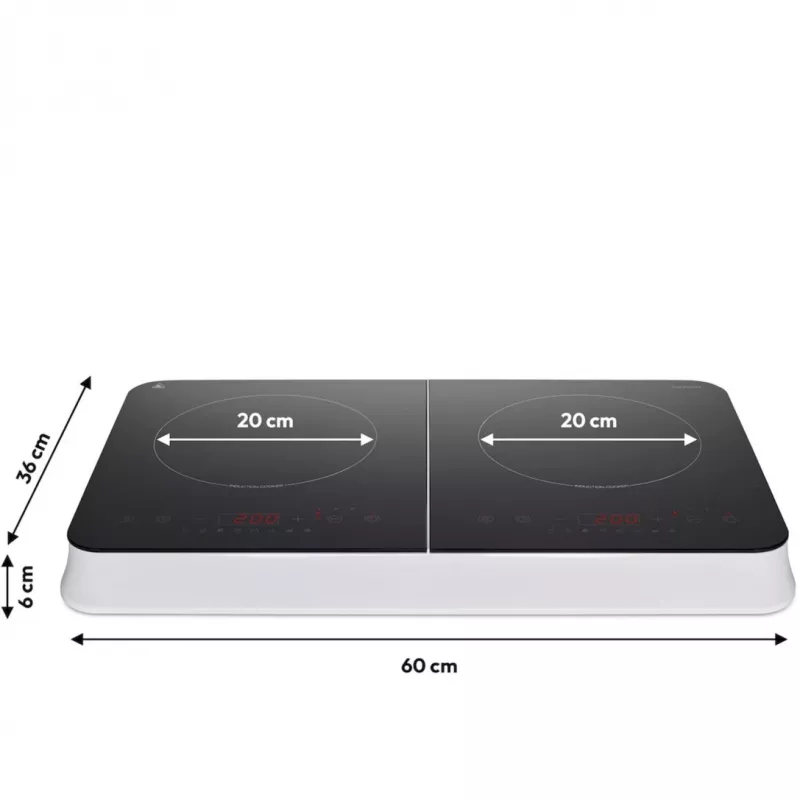 MEDION LIFE Double Induction Cooktop MD18493 (Melns, 3500 W, 2x 20 cm)