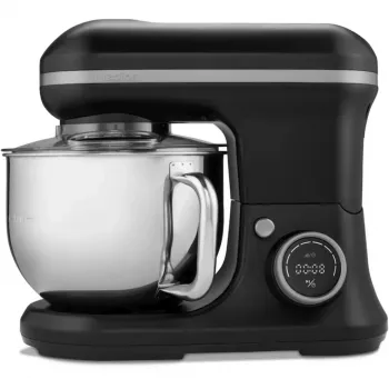 MEDION LIFE Digital Kitchen Machine MD18420 (Black, 1200 W, 5 L Bowl, incl. Ice Cream Bowl)