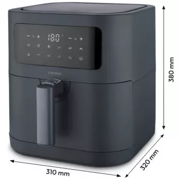 MEDION Life MD 11740 E40 XL gaisa fritieris, pelēks, 2150 W, 5.2 L grozs